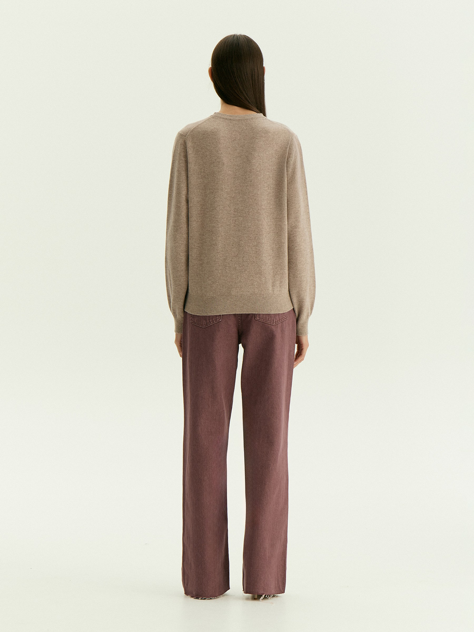 Джемпер из вискозного трикотажа с добавлением шерсти